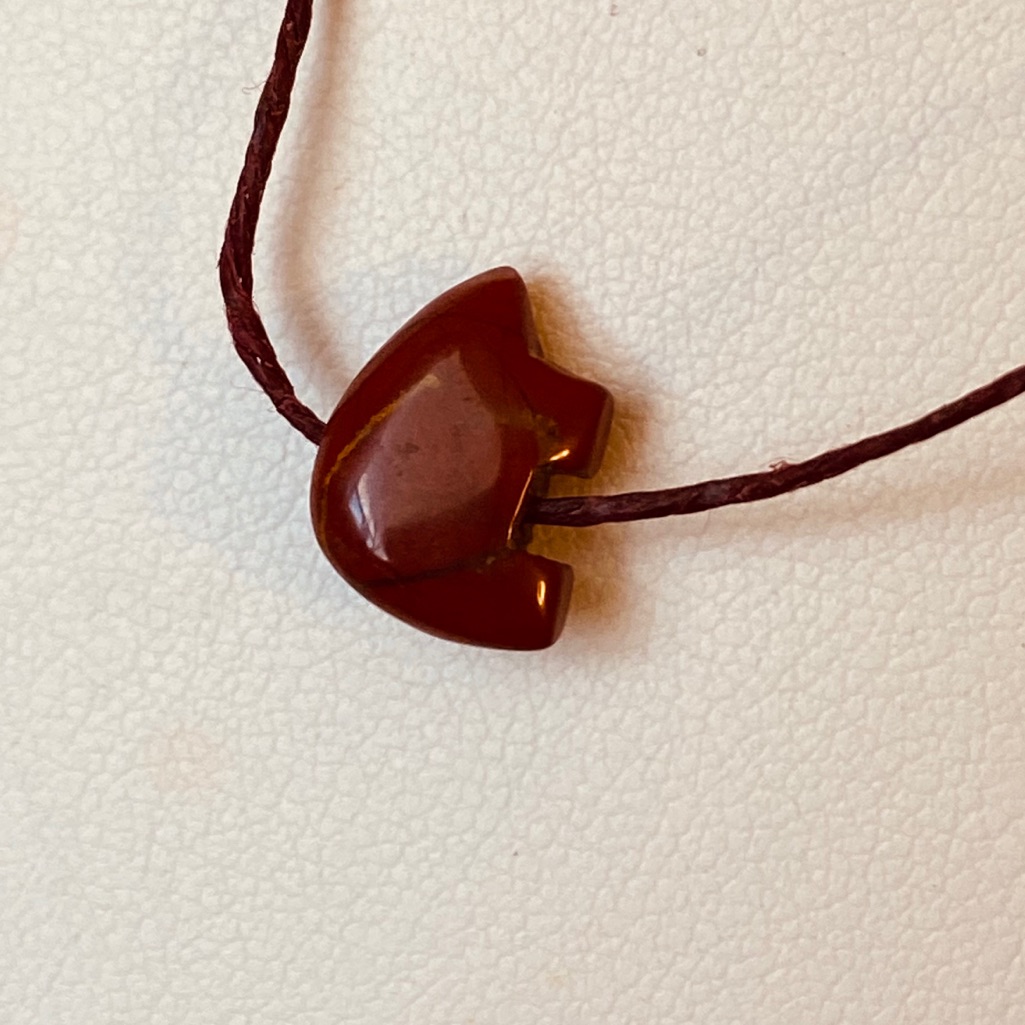 Zuni Carved Bear Fetish Necklace